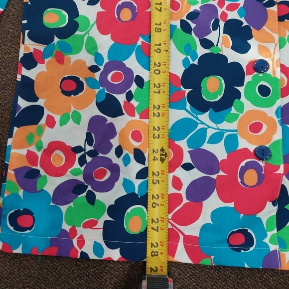 Summer Spring Daisy Bouquet Long Sleeve Women's Top Jacket Sz S Vibrant Print - Picture 10 of 13